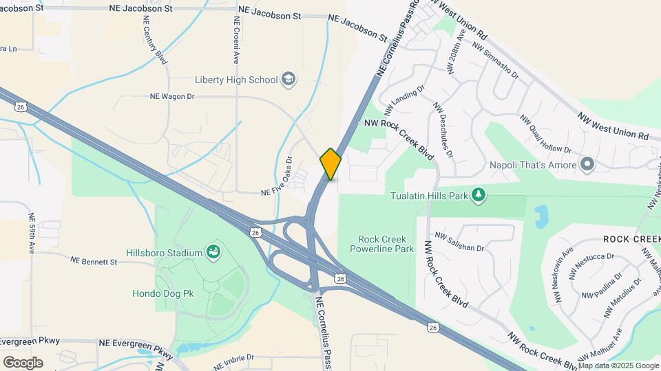 5220 NE Cornelius Pass Rd Map and Location Details