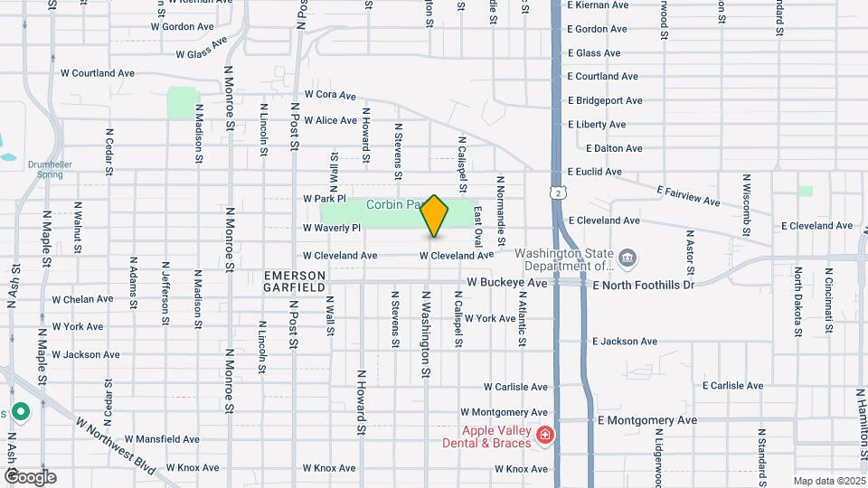 2812 N Washington St Map and Location Details