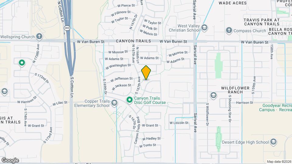 216 S 166th Dr Map and Location Details