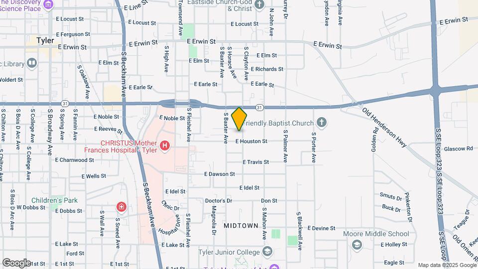 521 S Clayton Ave Map and Location Details