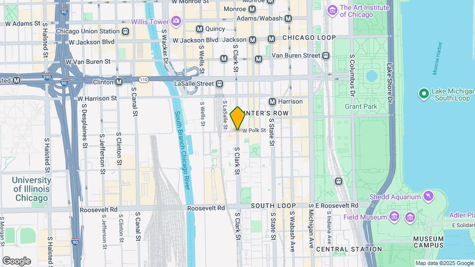 701 S Clark St Map and Location Details