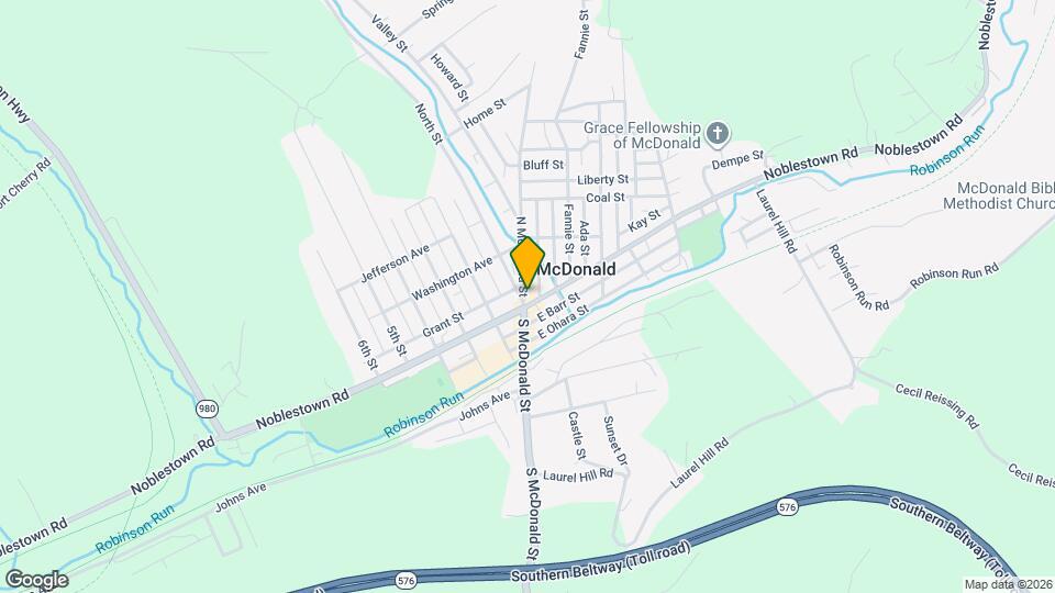 101 E Lincoln Ave Map and Location Details