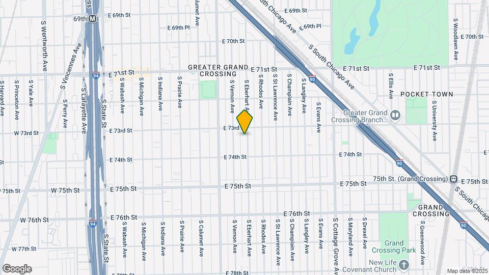 7318 S Eberhart Ave Map and Location Details