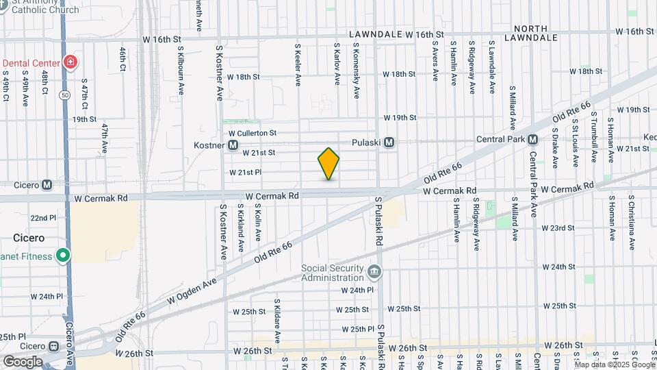 4116 W Cermak Rd Map and Location Details