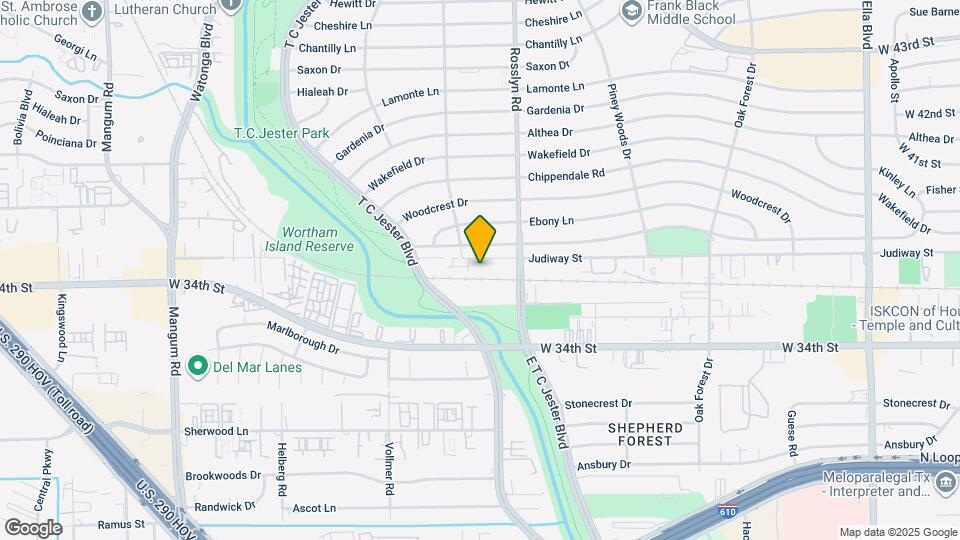 2611 Judiway St Map and Location Details
