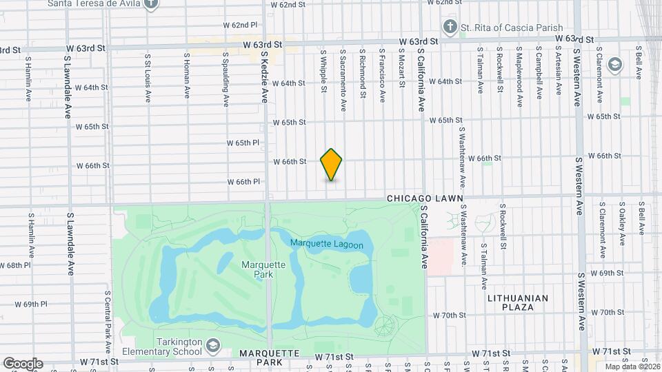 6637 S Whipple St Map and Location Details