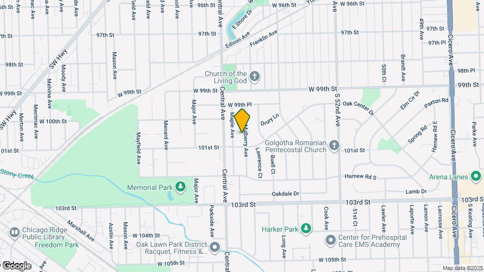 10024 Mulberry Ave Map and Location Details