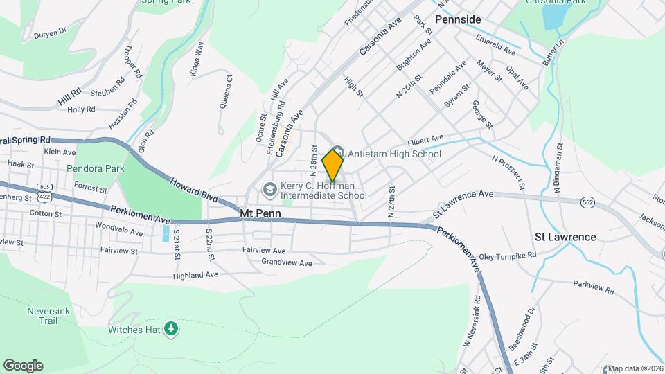 2532 Glen Terrace Map and Location Details