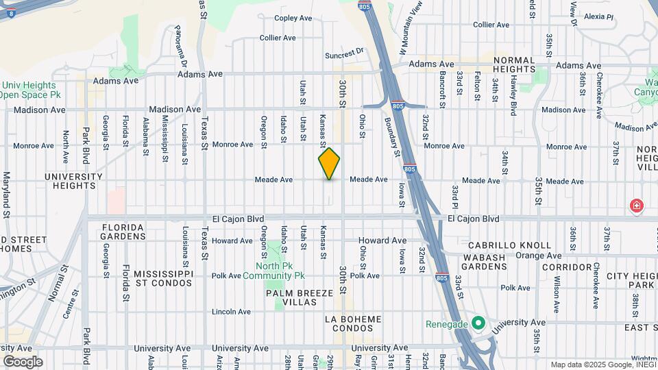4383 Kansas St Map and Location Details