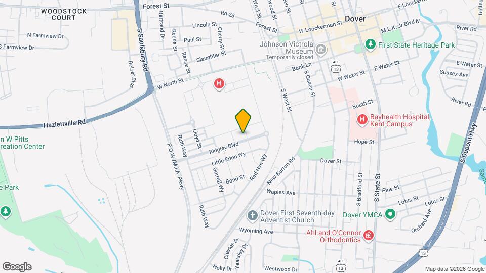 205 Ridgley Blvd Map and Location Details