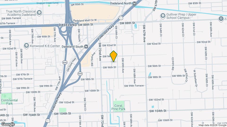 9501 SW 70th Ave, Unit B8 Map and Location Details