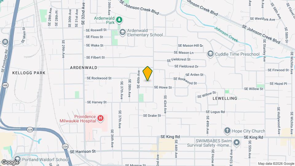 9622 SE 41st Ave Map and Location Details