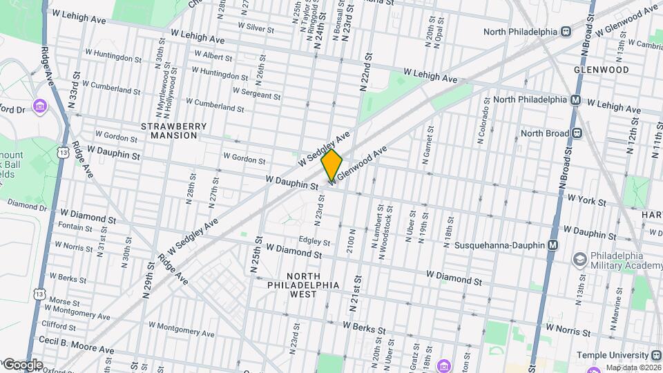2229 W Dauphin St Map and Location Details