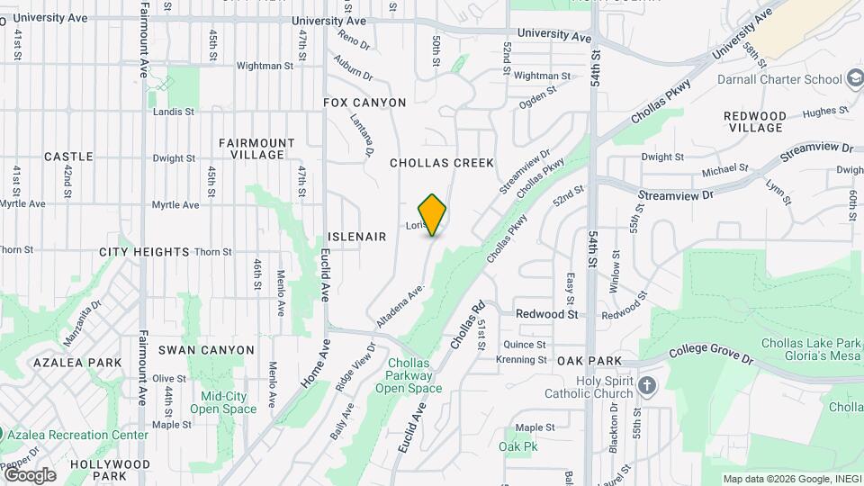 3324 Altadena Ave. Map and Location Details