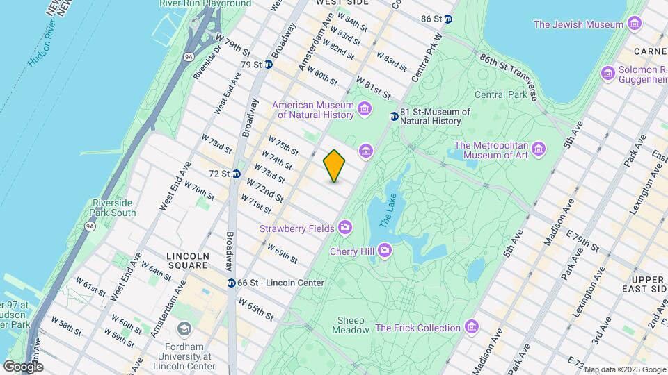 17 W 74th St Map and Location Details