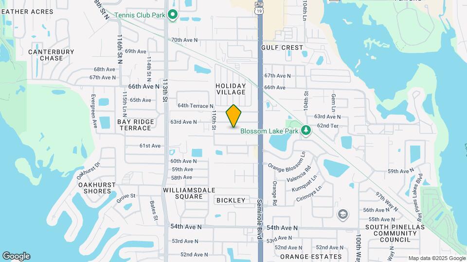 10861 62nd Ave N Map and Location Details