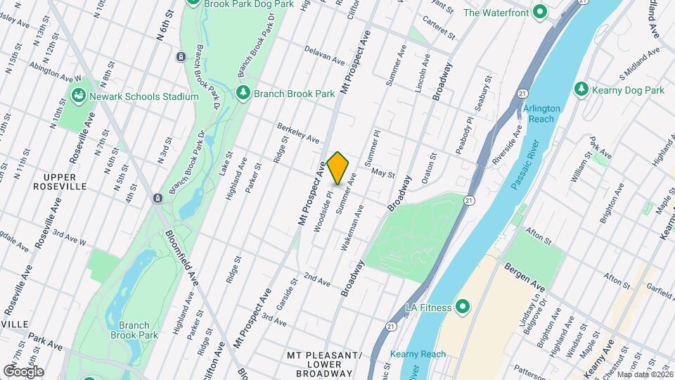 58 Arlington Ave Map and Location Details