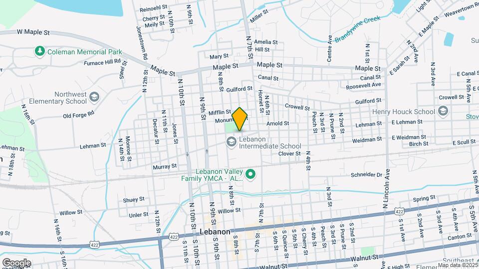 734 Lehman St Mapa y Detalles de la Ubicación