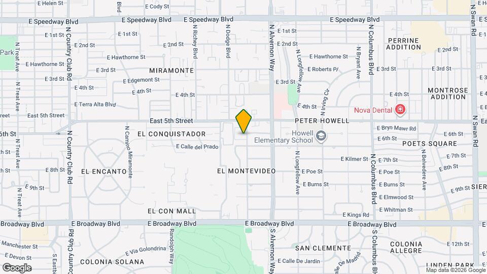 3752 E Calle Guaymas Map and Location Details