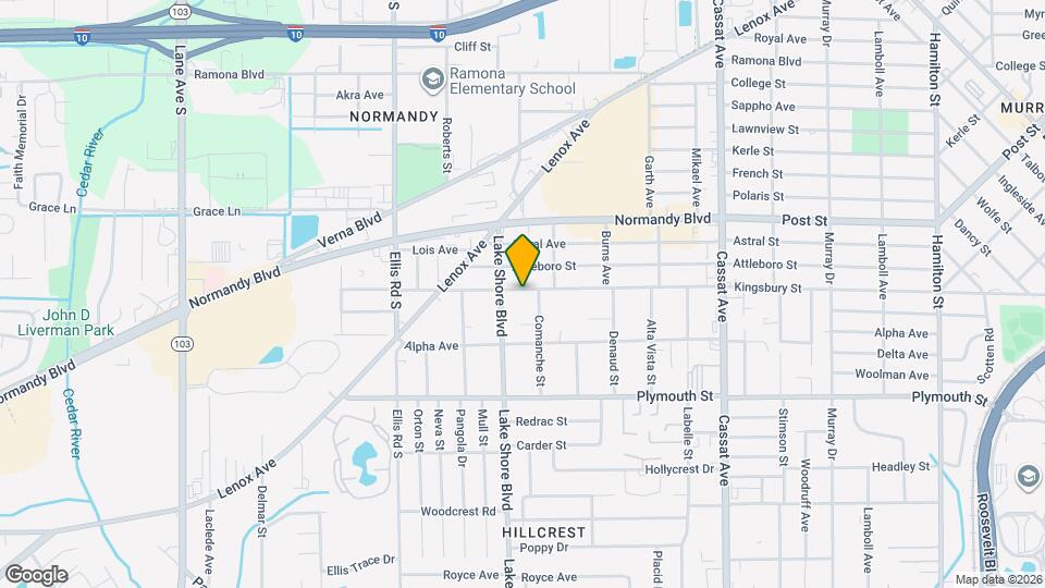 5342 Kingsbury St Map and Location Details