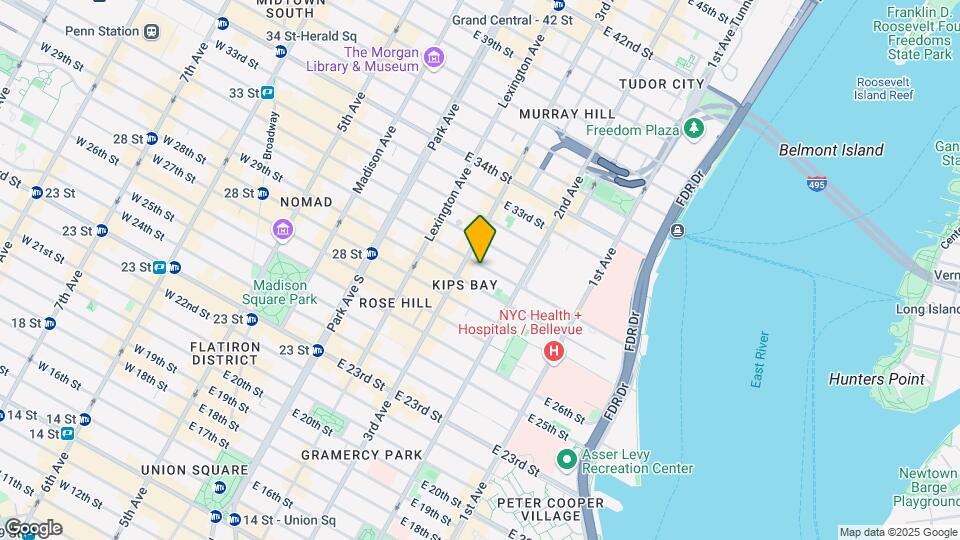 212 E 30th St Map and Location Details