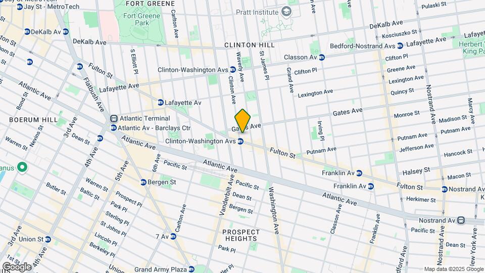 487 Clinton AVe Mapa y Detalles de la Ubicación