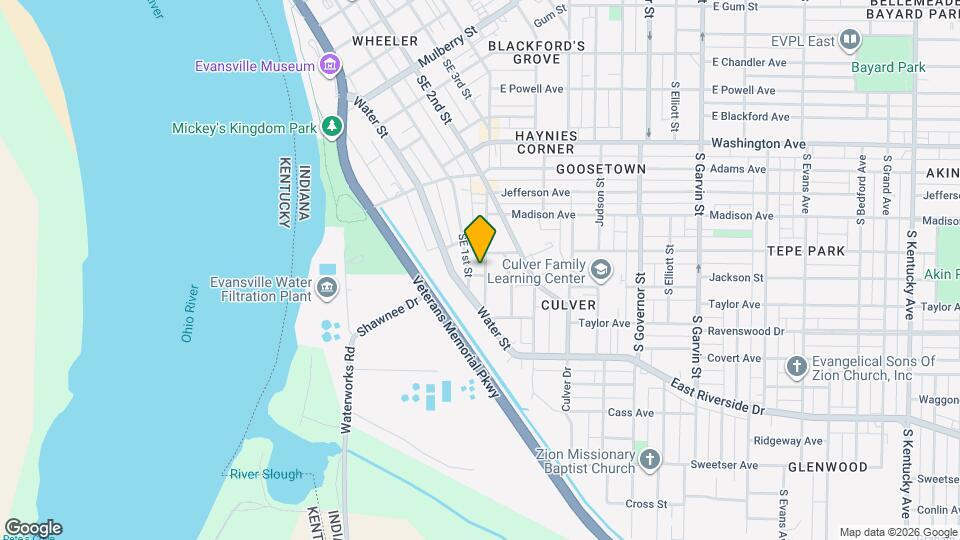 1327 Parrett St, Unit A Map and Location Details