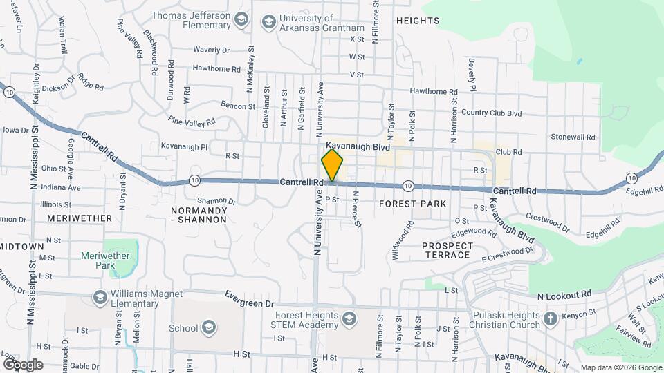 1720 N Grant St Map and Location Details
