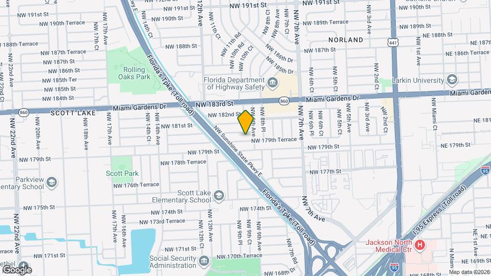 931 NW 179th Terrace Map and Location Details