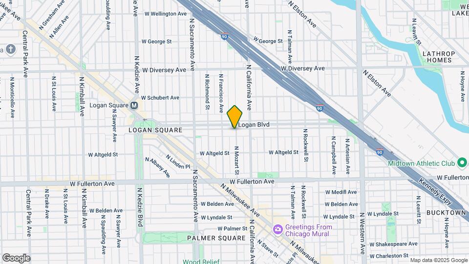 2835-2837 W Logan Blvd Mapa y Detalles de la Ubicación