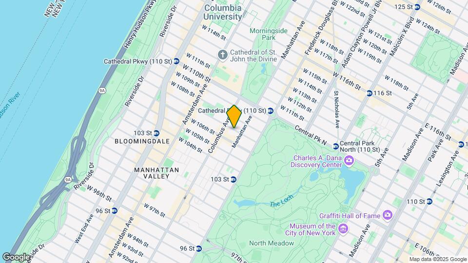 64 W 107th St Map and Location Details