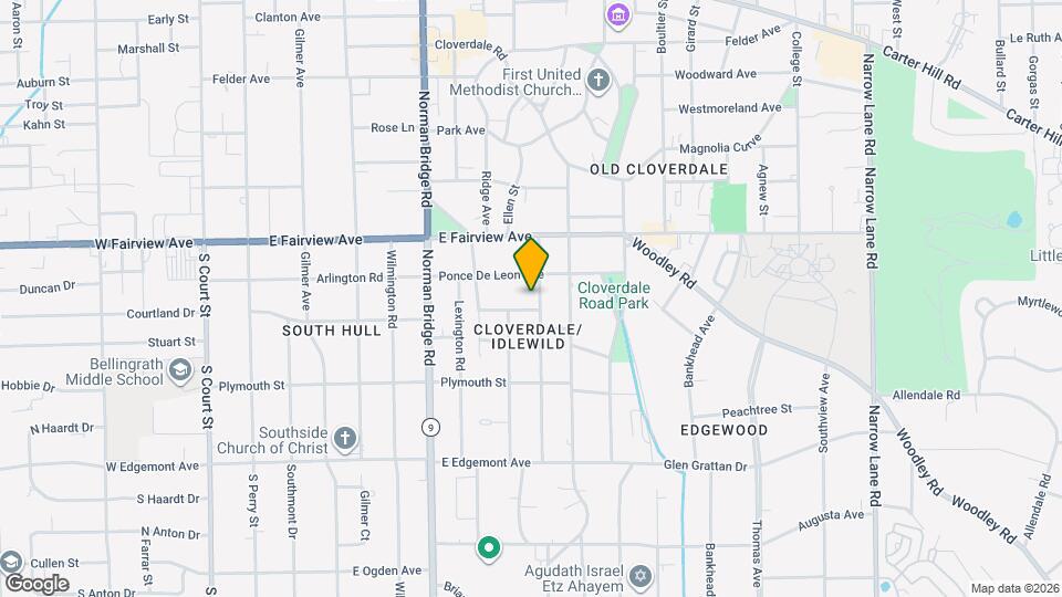 3136 Montezuma Rd Map and Location Details