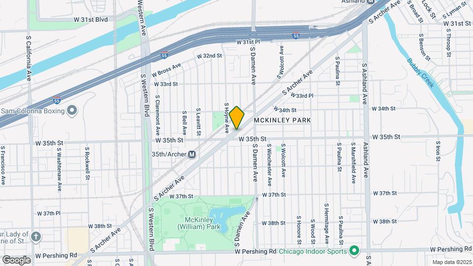 3477 S Archer Ave Map and Location Details