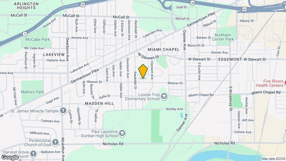 1837 Weaver St Map and Location Details