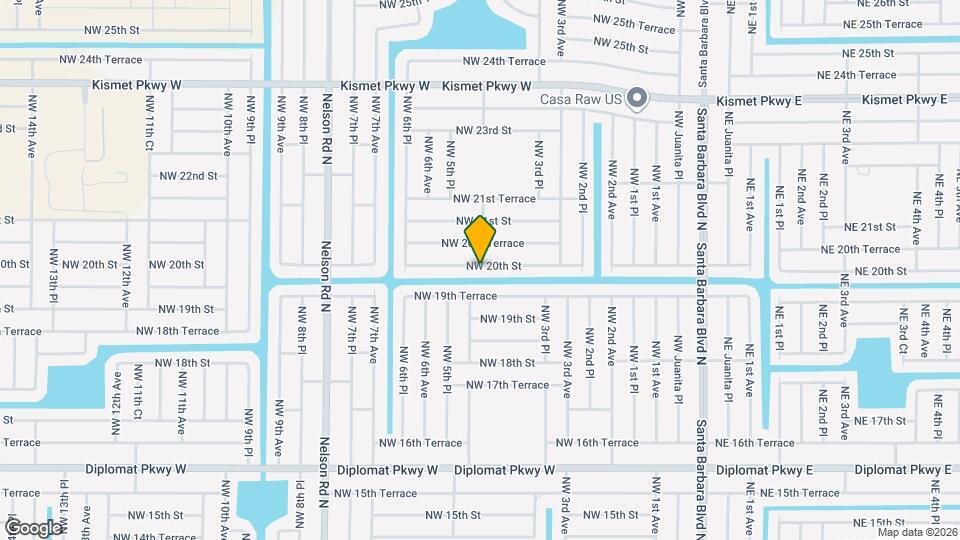 500 NW 20th St Map and Location Details