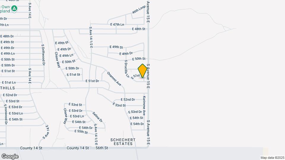 14860 E 51st Dr Map and Location Details