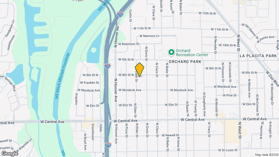 826 N Elder St Mapa y Detalles de la Ubicación