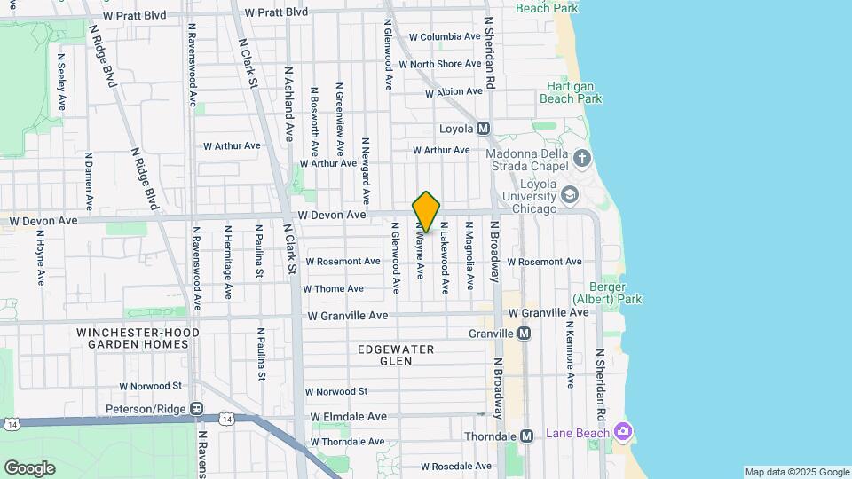 6327-6329 N Wayne Ave Mapa y Detalles de la Ubicación