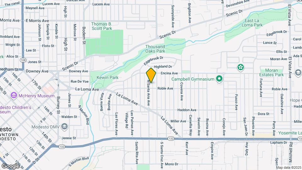 402 N Santa Ana Ave Map and Location Details