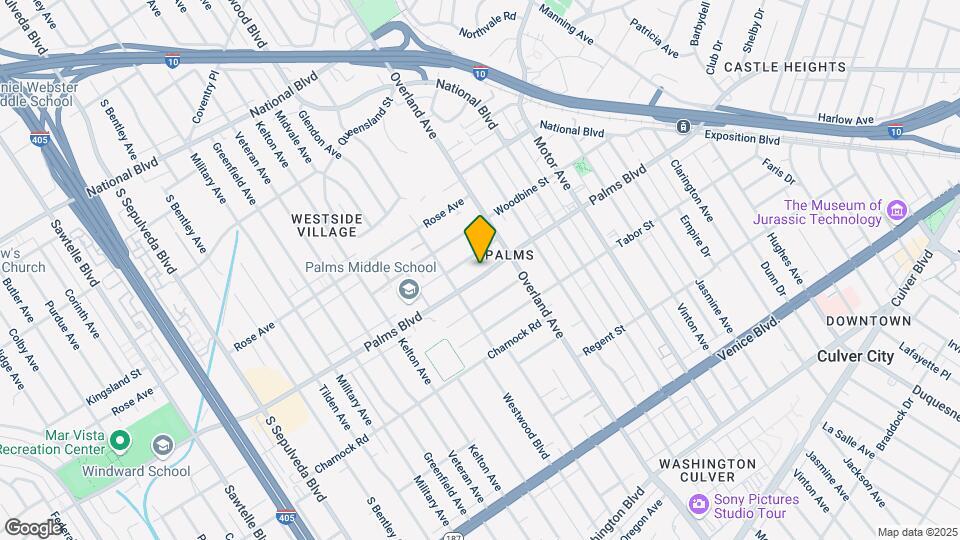 10743 Palms Blvd., Map and Location Details