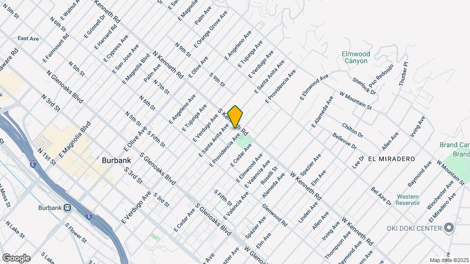 729 E Providencia Ave, Unit #B Map and Location Details