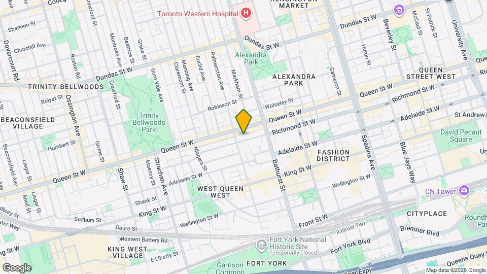 676-676 Richmond St W Map and Location Details