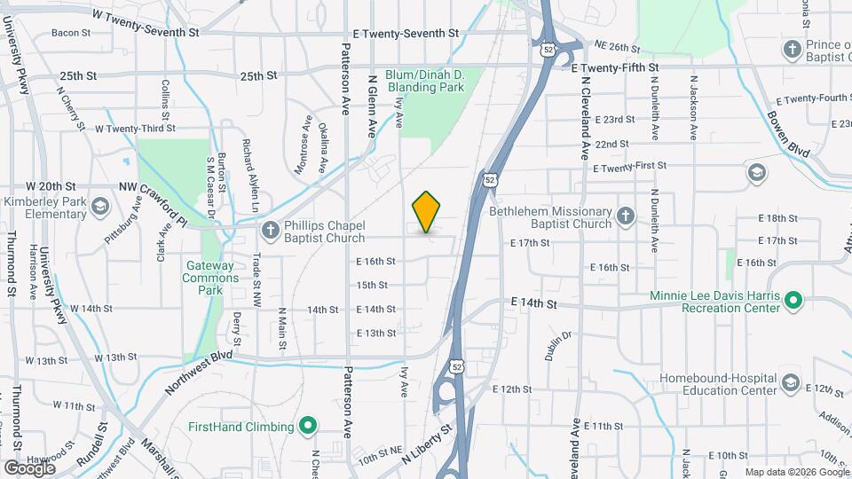 526 E 17th St Map and Location Details