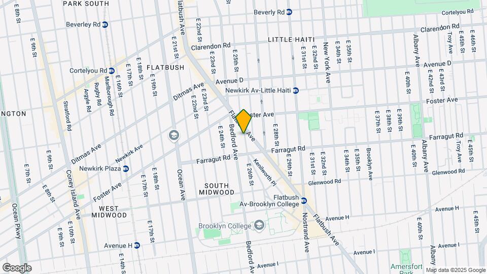 554 E 26th St Map and Location Details