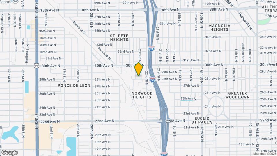 2820 23rd St N Mapa y Detalles de la Ubicación