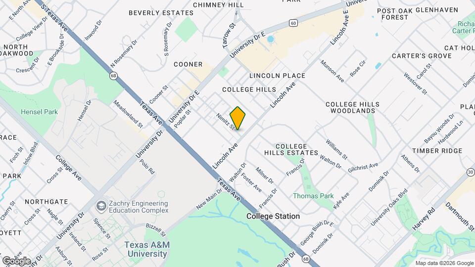 826 Nimitz St Map and Location Details
