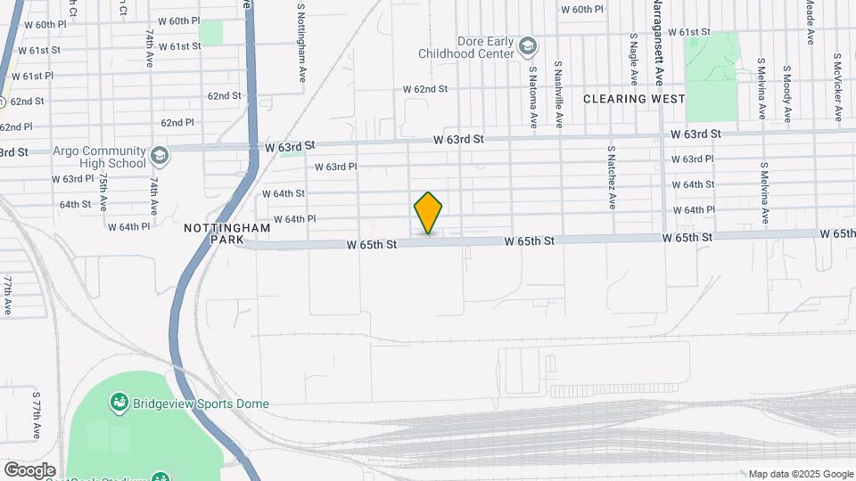 6844 W 65th St Map and Location Details