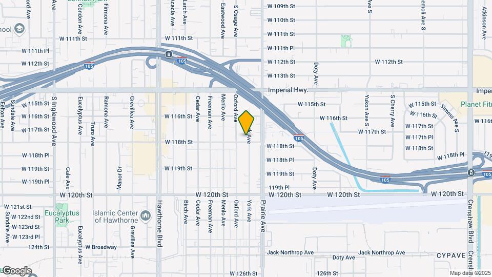 11725 York Ave Map and Location Details