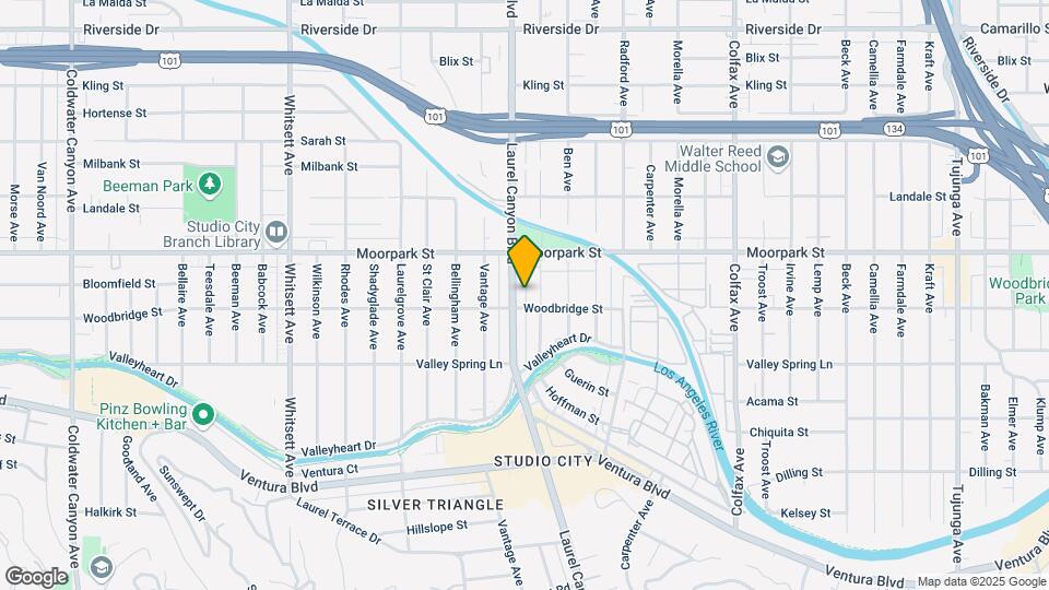 4312 Laurel Canyon Blvd Map and Location Details