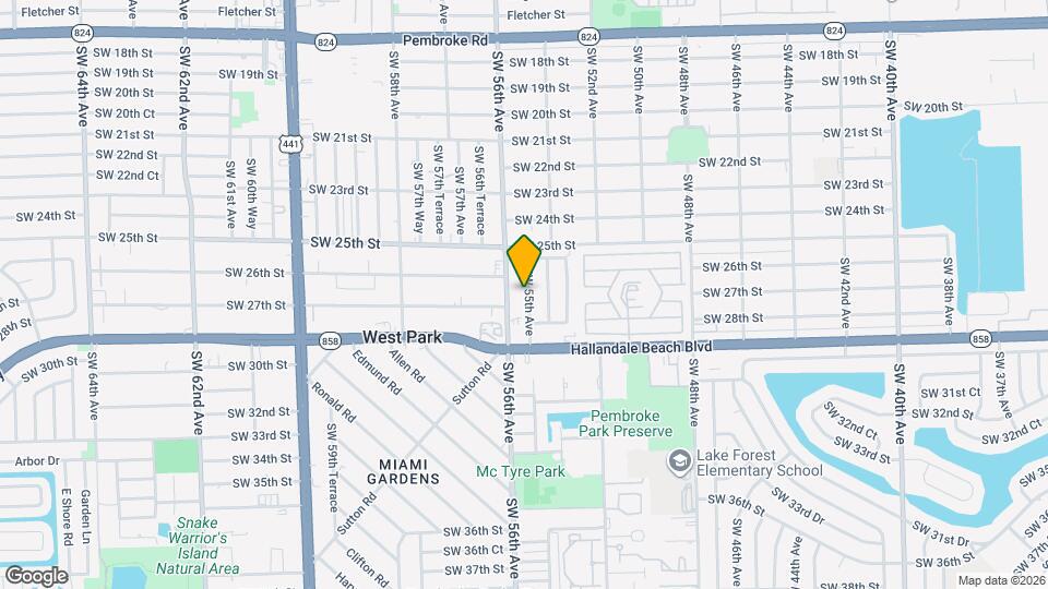 2630 SW 55th Ave Mapa y Detalles de la Ubicación